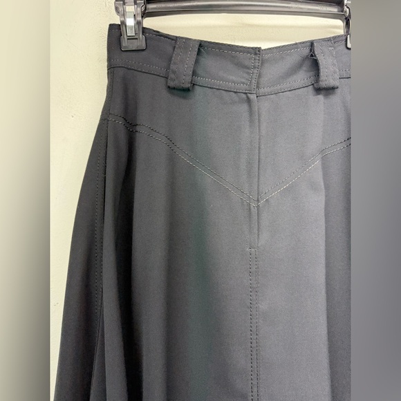 Vintage Chaus size 8 Women’s Black Dark Academia Western A-line Maxi Skirt - Picture 6 of 9
